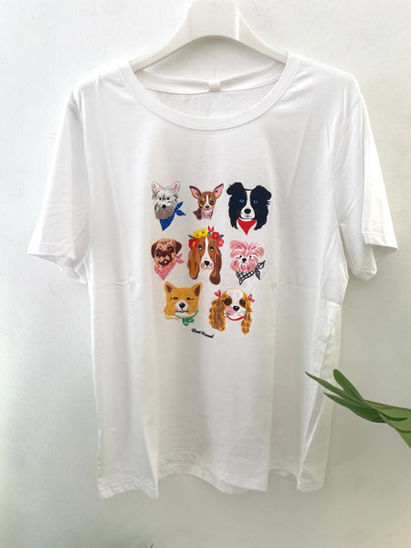 T-shirt branca best friend