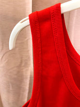 Carregar imagem no visualizador da galeria, Top cabelado algodão vermelho

