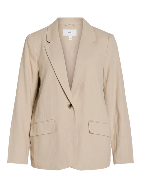 Blazer Vila linho beje