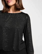 Carregar imagem no visualizador da galeria, Blusa preta brilhos Morgan
