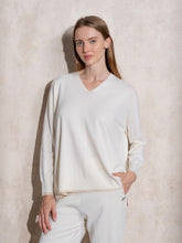 Carregar imagem no visualizador da galeria, Camisola de malha fininha branco Smf
