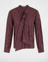 Carregar imagem no visualizador da galeria, Blusa Morgan quadradinhos Bordeaux

