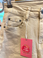 Carregar imagem no visualizador da galeria, Calça straight sarja beje

