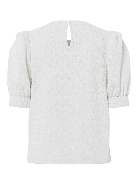 Camisa branca manga balão Pieces