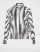 Carregar imagem no visualizador da galeria, Camisa acetinada riscas MORGAN
