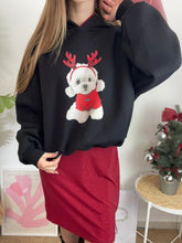 Carregar imagem no visualizador da galeria, Sweat capuz preto bichon Lumina
