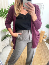 Carregar imagem no visualizador da galeria, Casaco Viril Open  bordeaux Vila
