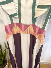 Carregar imagem no visualizador da galeria, Vestido Málaga verde e rosa
