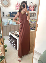 Carregar imagem no visualizador da galeria, Vestido alças malha fria argila
