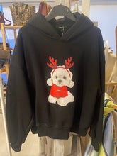 Carregar imagem no visualizador da galeria, Sweat capuz preto bichon Lumina

