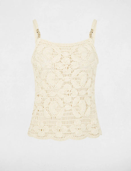 Top Morgan crochet cru