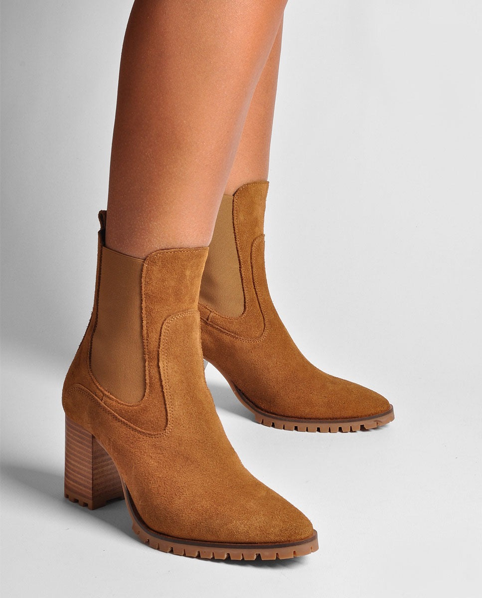 Botim camurça camel Ruika