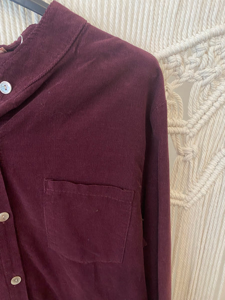 Camisa bombazina bordeaux