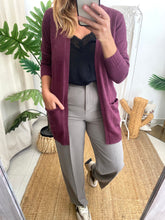 Carregar imagem no visualizador da galeria, Casaco Viril Open  bordeaux Vila
