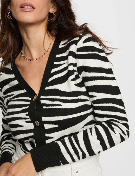 Casaco de malha zebra Morgan