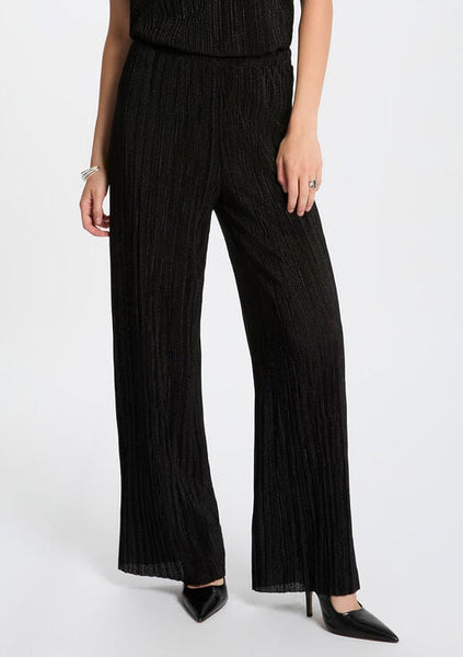 Calças caneladas brilho Morgan