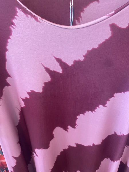 Vestido comprido malha fria diagonal