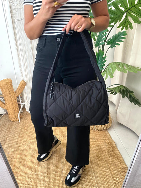 Mala de ombro nylon preto Don Algodon