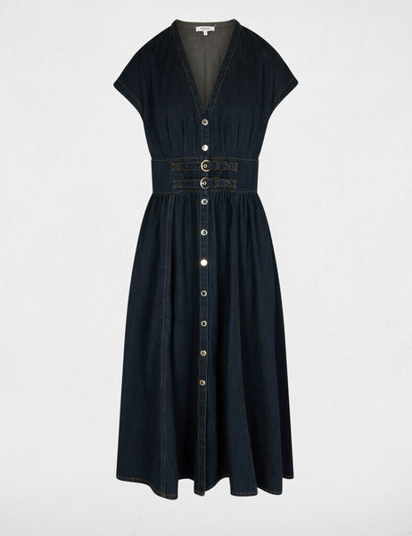 Vestido Morgan ganga escura