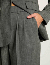 Carregar imagem no visualizador da galeria, Calças cinza com brilho Morgan
