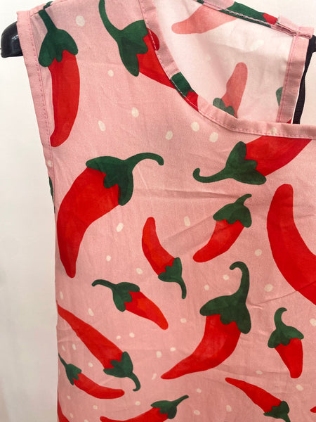 Vestido estampa malagueta 🌶️