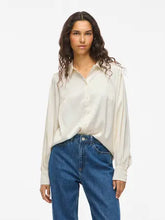 Carregar imagem no visualizador da galeria, Camisa acetinada Viellette cru
