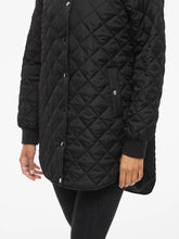 Carregar imagem no visualizador da galeria, Parka acolchoada capuz preto Vila
