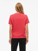 Carregar imagem no visualizador da galeria, T-shirt Vila algodão coral
