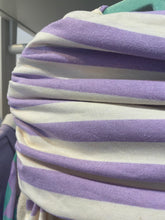 Carregar imagem no visualizador da galeria, Camisola algodão riscas ombros lilás
