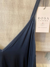 Carregar imagem no visualizador da galeria, Vestido acetinado alças finas marinho
