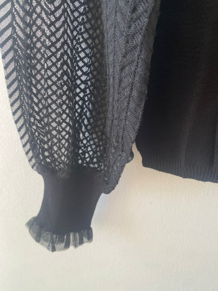 Camisola de malha preta MORGAN