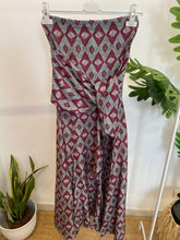 Carregar imagem no visualizador da galeria, Vestido Sardenha estampa losangos menta

