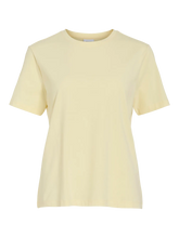 Carregar imagem no visualizador da galeria, T-shirt Vila algodão amarelo
