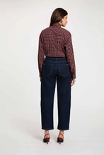 Carregar imagem no visualizador da galeria, Blusa Morgan quadradinhos Bordeaux
