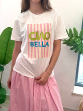 Carregar imagem no visualizador da galeria, T-shirt ciao bella rosa
