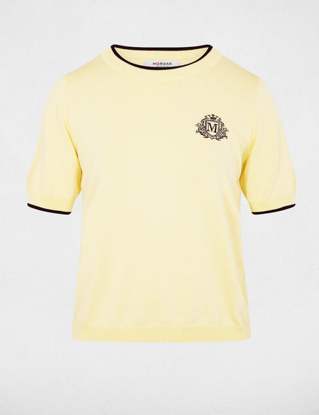 Camisola malha amarelo MORGAN