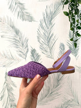 Carregar imagem no visualizador da galeria, Sandália fibras naturais purple Cubanas
