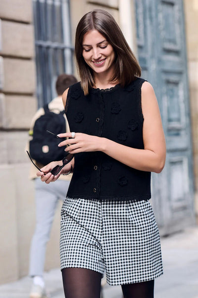 Calções vichy MORGAN