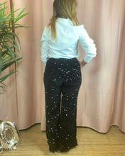 Carregar imagem no visualizador da galeria, Calças de veludo com lantejoulas
