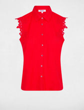 Carregar imagem no visualizador da galeria, Blusa Morgan detalhe renda vermelho
