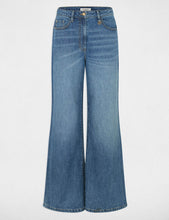 Carregar imagem no visualizador da galeria, Calças Morgan wide leg denim stone
