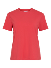 Carregar imagem no visualizador da galeria, T-shirt Vila algodão coral
