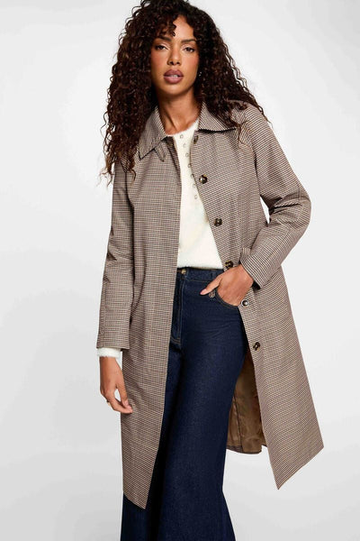 Gabardina Morgan pied-de-poule