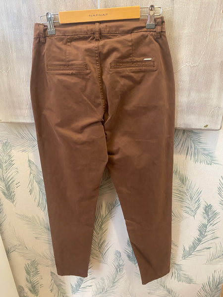 Calças Bigzone chino skinny castanho