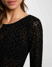 Carregar imagem no visualizador da galeria, Camisola MORGAN leopardo preto
