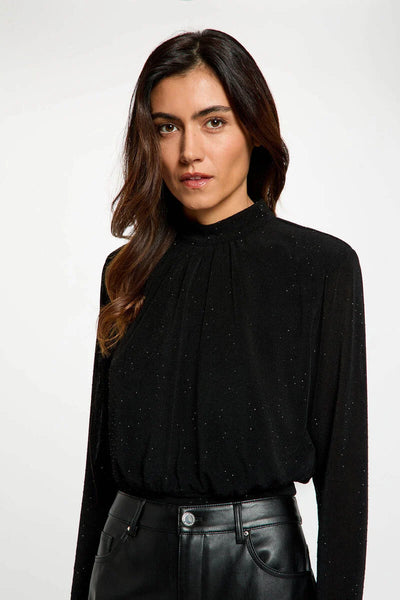 Blusa Morgan brilho preto