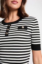 Carregar imagem no visualizador da galeria, Camisola Morgan riscas preto e branco
