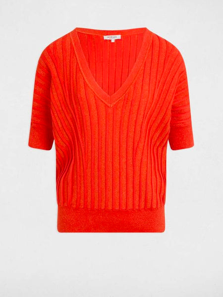 Camisola de malha tangerina MORGAN