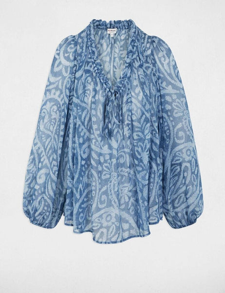 Blusa estampada azul  MORGAN