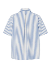 Carregar imagem no visualizador da galeria, Camisa riscas azul Pieces
